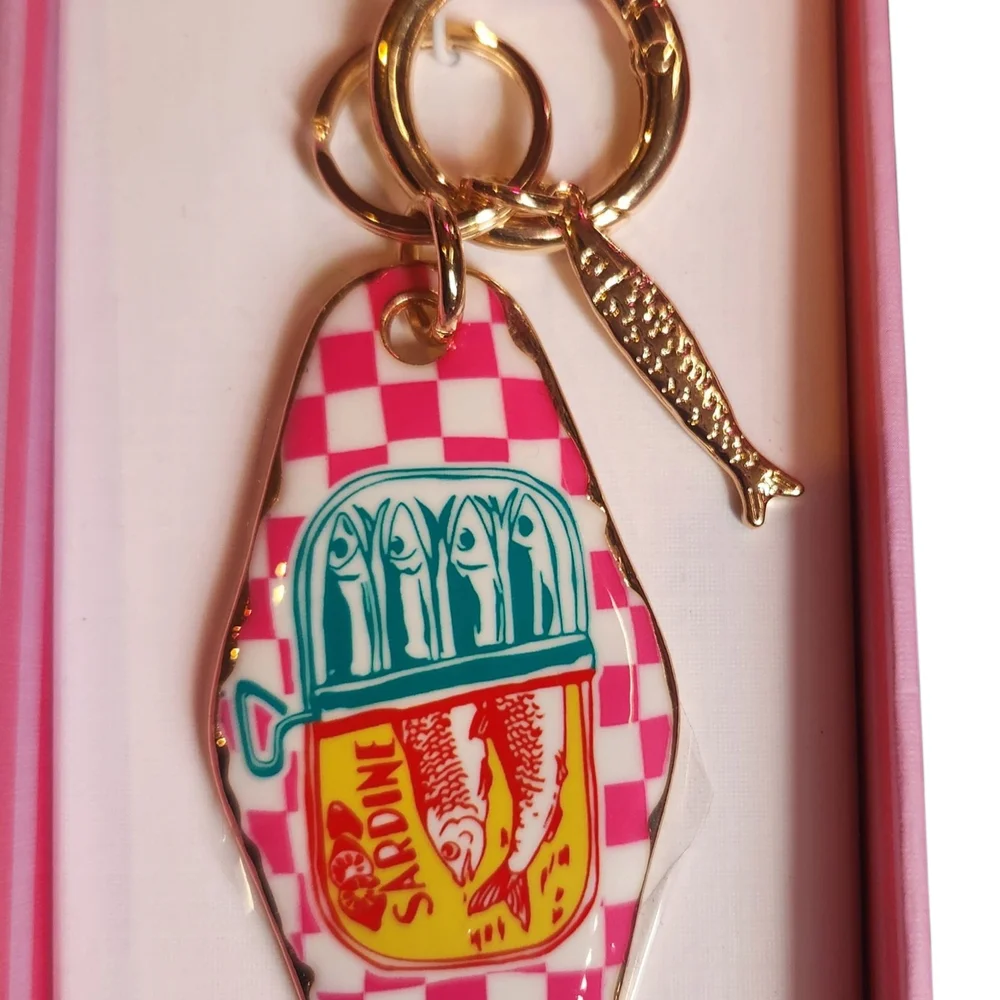Piper K Sardine Bag Charm Keychain